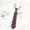 Estilo Universitario JK Japonés Corbata Perezosa Sin Nudo Corbata de Camisa Temporada de Graduación para Mujer vino tinto Traje de Saimen Traje de Licenciatura Corbata de Moño Mujer