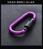 Gancho Rápido de Tipo D con Cierre de Alta Calidad Engrosado de 8 cm Hebilla de Tuerca Mosquetón para Exteriores Aleación de Aluminio Hebilla para Mochila