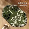 Nueva Alfombrilla Absorbente para Suelo de Baño Estilo Chino Barro de Diatomeas Estilo Nacional Bambú Alfombrilla para Entrada Puerta de Baño Antideslizante Secado Rápido Alfombrilla para Pies