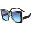 Nuevas Gafas de Sol Personalizadas de Marco Cuadrado Grande para Mujer M6162 Europeas y Americanas Coloridas Decorativas para Dar Forma al Rostro