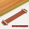 Puxador de Couro para Porta de Armário Estilo Nórdico Simples Retrô Clássico Puxador de Couro para Gaveta Puxador de Couro para Cômoda Marrom
