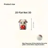 Protector de cable de datos acrílico 2D, previene la rotura, presenta diseños de animales de dibujos animados, cable de datos para teléfono Tipo-C, para ventas transfronterizas