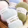 Hilo de Copo de Nieve Lana de Alta Calidad 3 mm Mezclado Hilo de Terciopelo de Nieve Aguja de Ganchillo Tejer a Mano Material para Bufanda Sombrero DIY