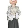 Conjunto de Roupa Estilo Chinês Rico Herdeira Vibe 2026 para Mulheres Chegada Nova da Primavera Estilo Nacional Conjunto Cool e Ousado Cor Sólida