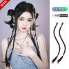 Selección Premium Peluca de Trenzas de Boxeadora Y2K Chica Caliente Trenzas de Doble Cola de Caballo Trenzas Retorcidas Naturales Realistas Peluca Pieza de Cabello