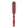 Cepillo de Pelo Redondo de Madera para Rizos, para Peinar el Flequillo y Crear Volumen Alto en la Coronilla, Cepillo Redondo con Mango de Calabaza de Madera