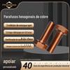 Parafuso de cobre T2 GB5783 parafuso sextavado externo de cobre parafuso de cobre DIN933 parafuso sextavado externo