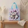 Venda Direta de Fábrica da Série Buquê de Flores Pintadas Sacolas de Presente para Feriados, Sacolas de Presente, Sacolas de Presente para Lembrancinhas, Sacolas de Presente para Aniversário Infantil
