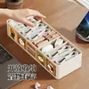 Caja de Almacenamiento para Cargador y Cable de Datos Hogareña de Escritorio Compartimentada Gran Capacidad Artefacto Organizador de Cables Caja de Gestión de Cables