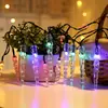 Fio de luz de gelo solar LED cone de gelo tira de gelo luzes coloridas pátio externo acampamento à prova d'água luzes de feriado de Natal atacado