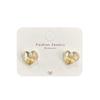 Pendientes minimalistas de plata Viento Frío Amor Inteligente para Mujer, Aguja de Plata, Nicho, Exquisitos, Huecos, Lazo, Pendientes de Alta Gama