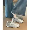 Zapatos de Entrenamiento Gat de Malla Transpirable Estilo Coreano con Suela Gruesa para Mujer, Nuevo Modelo Primavera 2026, Ligeros y Cómodos Zapatos Deportivos Casuales para Correr