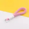 Lanyard de Felpa Corto de Colores para Teléfono Móvil Llavero de Muñeca de Caja Sorpresa para Taza de Agua Joyería Accesorios Pequeños