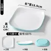 Platos de vajilla de melamina para restaurantes de comida rápida comerciales, platos cuadrados de dos colores, platos de comida rápida de arroz con pata de cerdo, platos de tazón de arroz para restaurantes