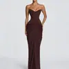 Moda Femenina Nueva de Amazon 2026 Elegante Vestido sin Tirantes que Ceñe la Cintura Ajustado con Tirantes Sexys y Espalda Abierta