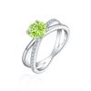 Anillo de plata de ley 925 con corte de flor de hielo en forma de X de 1,2 ct para mujer, anillo de diamantes de alto carbono con tesoro de 7 x 7 colores, estilo europeo y americano.