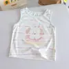 Chaleco de Dibujos Animados para Bebé Niña 26 Nuevo Verano Ultra Suave Delgado Sin Mangas Camiseta con Estampado de Cachorro Rayado Transpirable Ropa Exterior 3