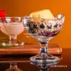 Taza de Helado Elegante Anticaída de Acrílico, Taza de Helado, Taza de Bola de Nieve, Taza Transparente para Postre, Vaso de Plástico para Malteada, Taza de Fruta