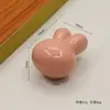Maçaneta de Quarto Infantil Coelho Fofo Cerâmica Maçaneta de Guarda-Roupa Gaveta Porta de Armário Armário Bola Redonda Colorida Pequena Maçaneta Furo Único