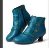 Botas de tacón alto para mujer talla grande 2020 40-43 botines de tacón grueso JGB2020N0004026