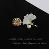 Broche de Diamantes Completo, Lujo Ligero, Flor Vintage, Mariposa y Espiga de Trigo, Broche de Alta Calidad, Broche de Nicho de Gama Alta
