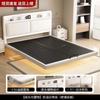 Cama de Ferro Cama de Casal Cama de Estrutura de Ferro Suspensa de Aço Inoxidável Doméstico Cama de Estrutura de Aço Engrossada Cama de Suspensão Simples Moderna