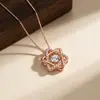 Collar Dinámico de Estrella de Seis Puntas para Mujer, Plata Pura S925, Diseño de Nicho de Lujo Ligero, Colgante de Corazón Palpitante, Cadena de Clavícula de Gama Alta