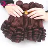 Cortina de Cabelo Humano Peruano Real Vermelho 10a Vinho Tinto Peruano Virgem Fumi Cabelo Humano