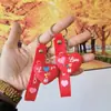 Muñeco Corazón de Amor 3D Llavero del Día de San Valentín Colgante para Bolsa Dibujo Animado Llavero Qixi Festival Amor para Parejas