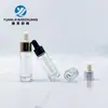Atacado de fábrica 5/10/15/30ml frasco de vidro para essência conta-gotas com cabeça de borracha frasco para óleo essencial frasco de essência transparente com fundo grosso