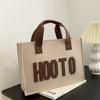 Bolso de Fieltro Mismo Estilo que Xiaohongshu, Bolso de Fieltro Nuevo Estilo Coreano de Gran Capacidad, Bolso de Mano Sencillo, Bolso Tote Letras para Hombro