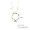 Cadena de Suéter Versátil Retro Francés, Collar de Acero de Titanio con Diamantes de Color de Alta Gama, Collar de Acero Inoxidable con Corazón Personalizado Europeo y Americano para Mujer