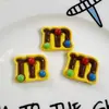 Juguetes de Comida de Simulación Serie M&M Accesorios de Resina DIY para Fundas de Teléfono, Zuecos, Pinzas para el Cabello, Adornos para el Cabello y Materiales para Parches