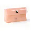 Porta-Cartões Dupla Camada de PVC Estilo Japonês, Bolsa de Gelatina Transparente Destacável, Bolsa para Guardar Pequenos Itens, Porta-Chaves, Bolsa de Pendurar