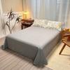 Juego de cama de algodón lijado de cuatro piezas (2024), edredón de algodón grueso, sábana y juego de cama de tres piezas para dormitorio de estudiantes.