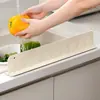 Protetor de respingos de água para pia de cozinha, bacia de lavagem de louça e lavatório; Tapete de drenagem de água de silicone integrado