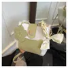 Bolso Cruzado de Cubo para Hombro para Mujer 2025 Nuevo Estilo Color-Blocking Fresco Diseño Texturizado de Moda Elegante