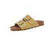 Mao Mao Sapatos Sola Plataforma Birkenstocks Feminino Verão 2025 Estilo Francês Sandálias Abertas na Ponta Romanas para Saia Delicada Praia JX3301