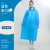 Impermeable EVA al por mayor, engrosado, largo, desechable, poncho de lluvia portátil para adultos para protección de cuerpo completo en lluvia intensa, senderismo y viajes
