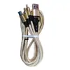 Cable de Carga Rápida 3 en 1 de 100W con Trenzado de Nylon para Teléfonos Móviles Apple y Android TYPE-C, Directo de Fábrica