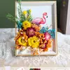 Regalo del Día de la Madre Marco de Fotos con Flores Secas Hecho a Mano DIY Marco de Fotos de Escenario con Flores Secas Accesorios para Actividades de Salón del Día de la Madre Team Building