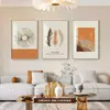 Estilo nórdico color Morandi viento tranquilo abstracto pintura decorativa para sala de estar cuadro colgante modelo de habitación casa de huéspedes mural fábrica al por mayor