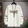 Moletom Masculino Primavera e Outono Masculino Gola Redonda Marca Tendência Novo Masculino Manga Longa Tops Outono Com Capuz Roupas de Primavera