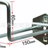 Gancho de ferramenta de hardware moderno simples ferro gancho único gancho duplo furo quadrado painel perfurado prateleira de exibição gancho atacado