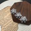 Botón de circonita con flor de ciruelo al por mayor, chaqueta de traje cárdigan, ropa, botón de diamante de cristal súper brillante, accesorios para bricolaje