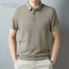 Camisa polo para hombre de Tiktok verano 2023 casual para hombre cuello Jacquard sin costuras camiseta de manga corta