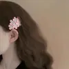 Horquilla de Flor de Cerezo Dulce con Flores Bordadas Tejidas, Pinza Lateral para Niñas para Flequillo, Nuevo Lindo Accesorio para el Cabello