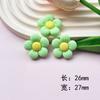 Série Flor de Cinco Pétalas Fosca Resina Acessórios DIY Capinha de Celular Crocs Patch Grampo de Cabelo Acessórios de Cabelo Material