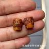 Xizang reflujo material viejo hueso de camello tarjeta vieja hecha a mano colgante con cuentas DIY texto juego cuentas de Buda accesorios de joyería pulsera collar