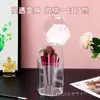 Soporte de Exhibición Multicapa de Acrílico para Pasadores y Accesorios para el Cabello con Ranuras y Estantes de Almacenamiento